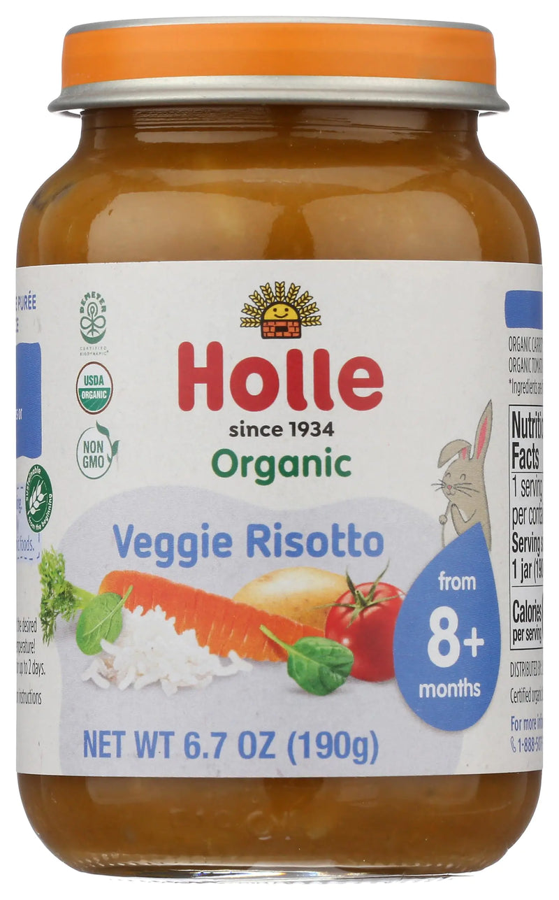 Holle Organic Veggie Risotto Baby Food 6.7 OZ