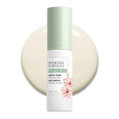 Physicians Formula Organic Wear mineral primer bottle on a white background