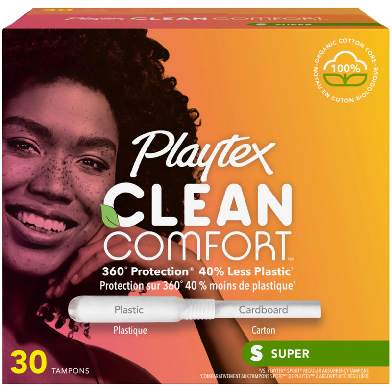 Playtex Clean Comfort Organic Cotton Tampons Multipack