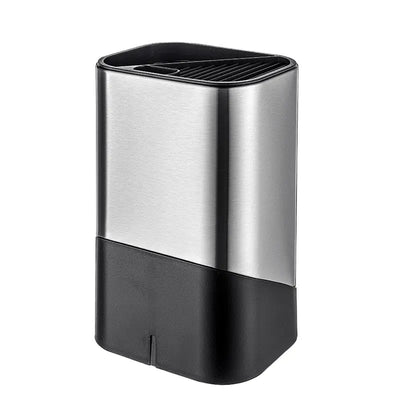 Black and silver ozone disinfecting knife rack